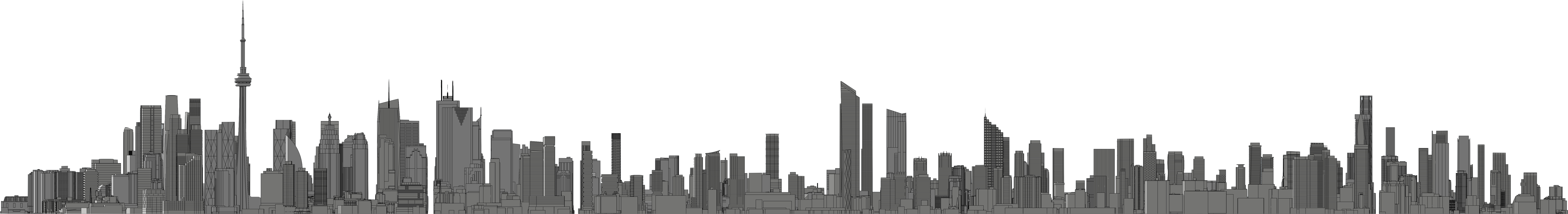 Png Skyline East - Skyline (9426x5000), Png Download