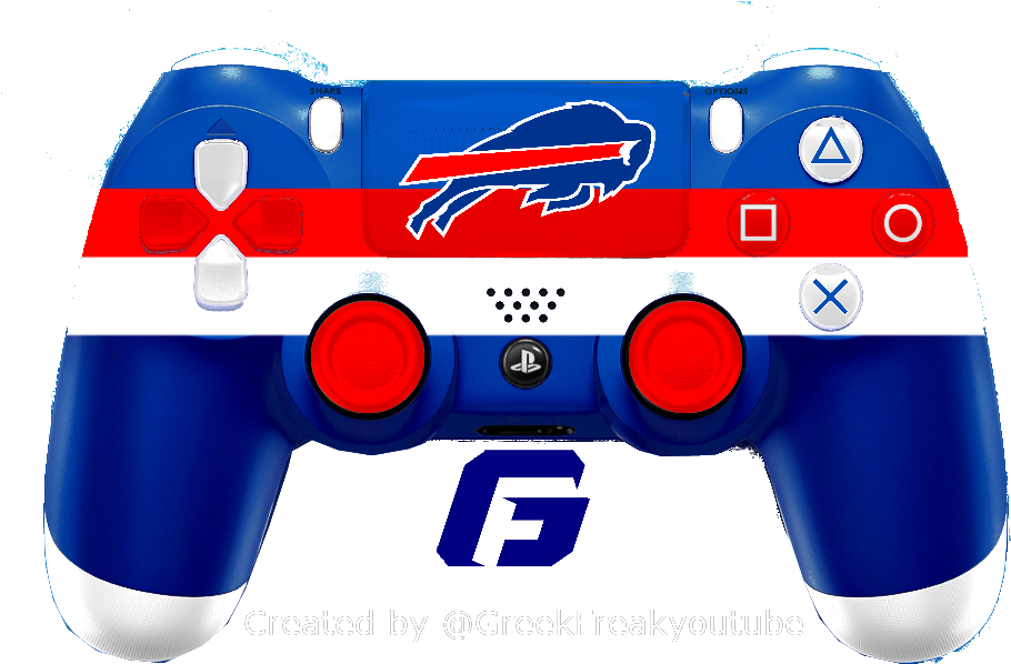 Check Out All My Nfl Ps4 Controller Concept Buffalo - Buffalo Bills (1024x768), Png Download