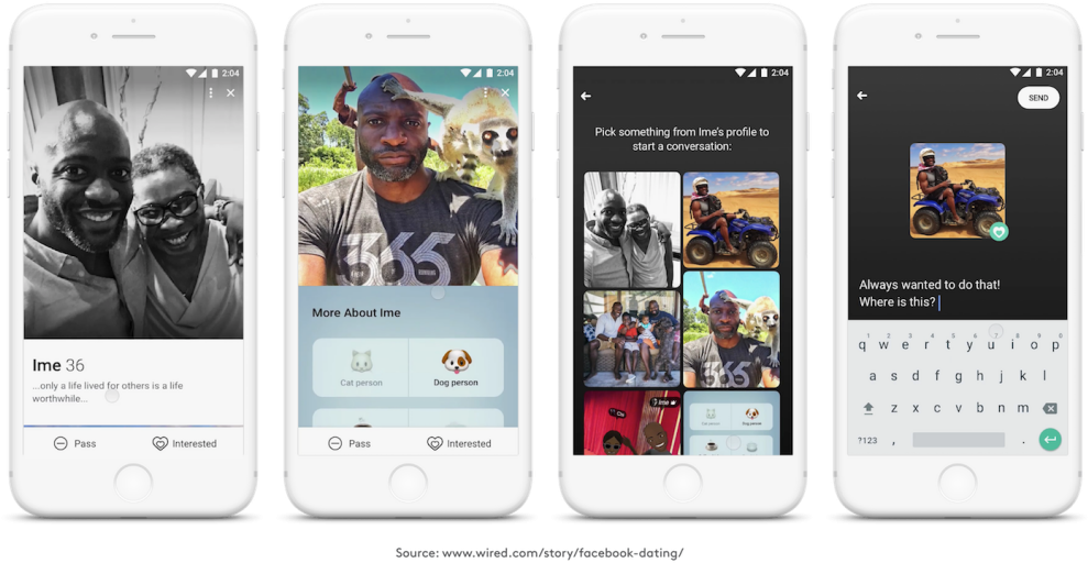 Outside Insight Facebook Dating App - Iphone (1024x576), Png Download