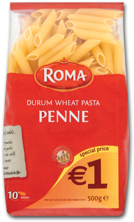 Roma Penne Pasta 500g - Penne (800x800), Png Download