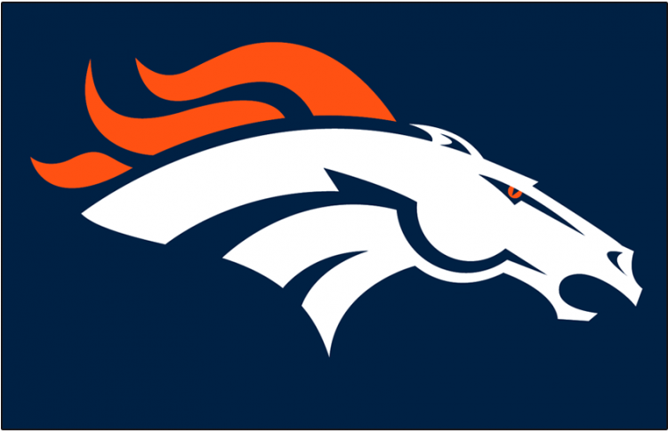 Denver Broncos Iron Ons - Denver Broncos (750x930), Png Download