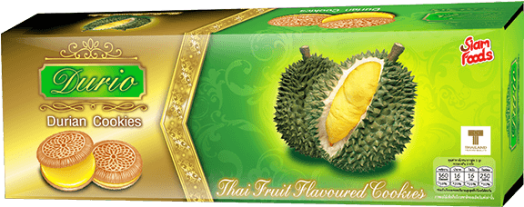 Butter Cookie With Durian Favoured Cream Durio Brand - Durian (600x600), Png Download