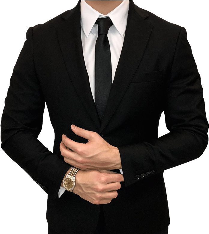 Black Business Suit - Tuxedo (720x779), Png Download