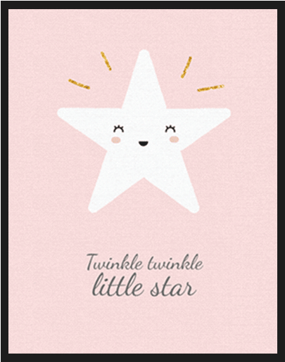Twinkle Twinkle Poster - Craft (600x600), Png Download