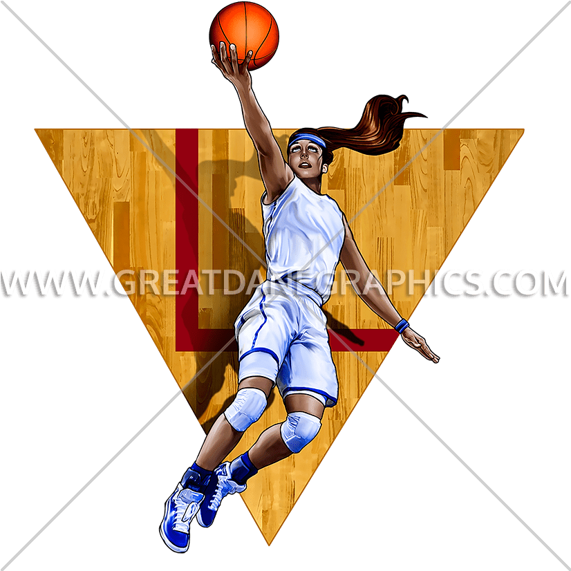 Girls Basketball Layup - Basketball Girl Art (825x881), Png Download