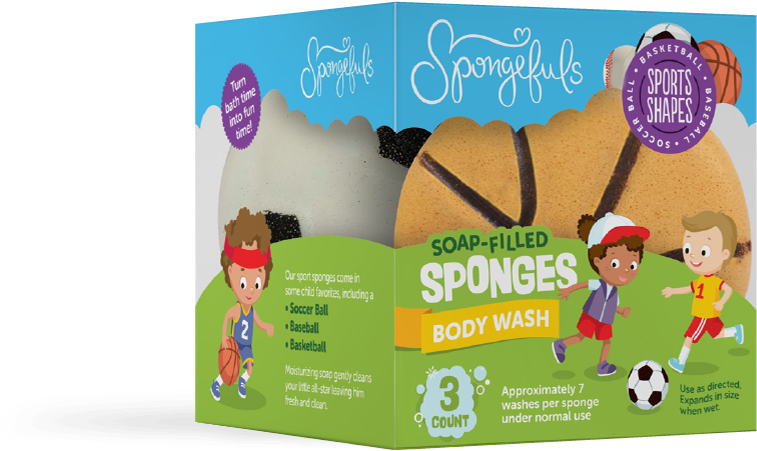 Spongefuls - Sport Shapes - Poster (838x544), Png Download