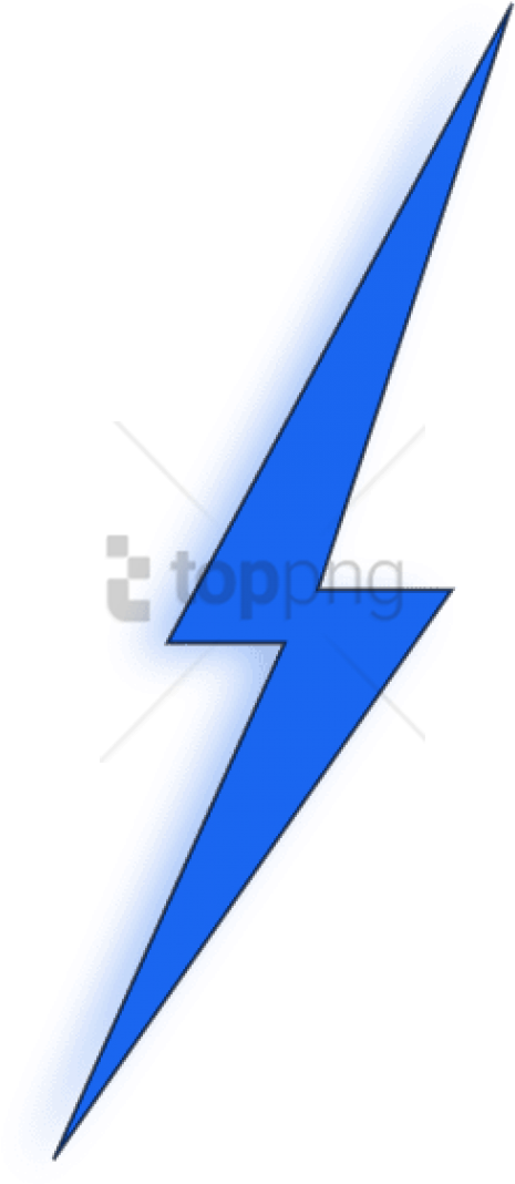 Free Png Blue Lightning Bolt Png Image With Transparent - Blue Cartoon Lightning Bolt (480x1088), Png Download