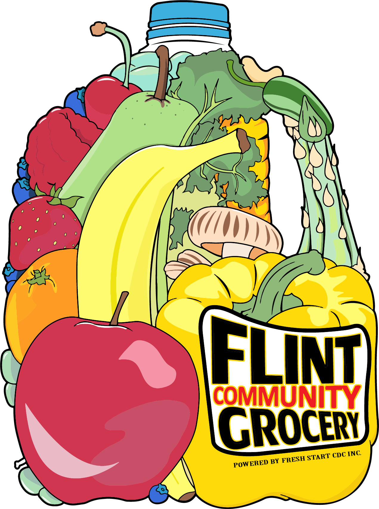 Flint Community Grocery Pop-up Store (1271x1708), Png Download