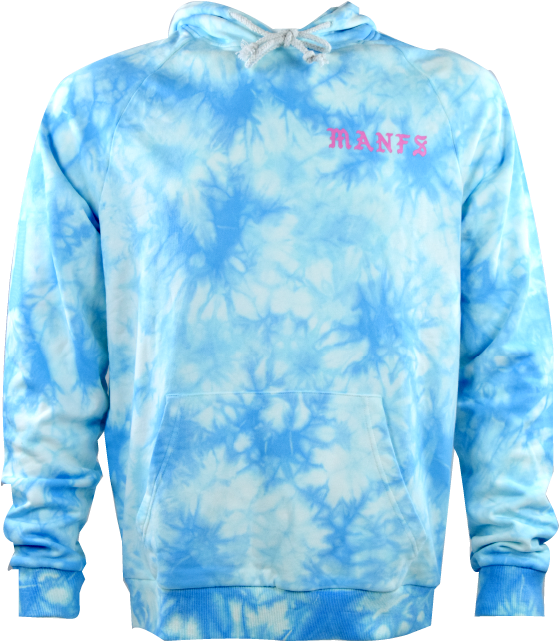 Blue Tie Dye Sweatshirt - Manfs Merch (573x659), Png Download