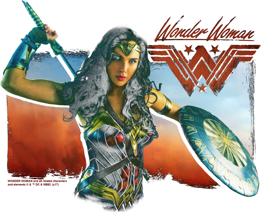Wonder Woman Warrior Woman Pullover Hoodie - Illustration (900x792), Png Download