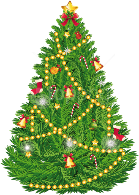 Free Png Transparent Christmas Tree Png - Christmas Tree With Presents Vector (480x673), Png Download