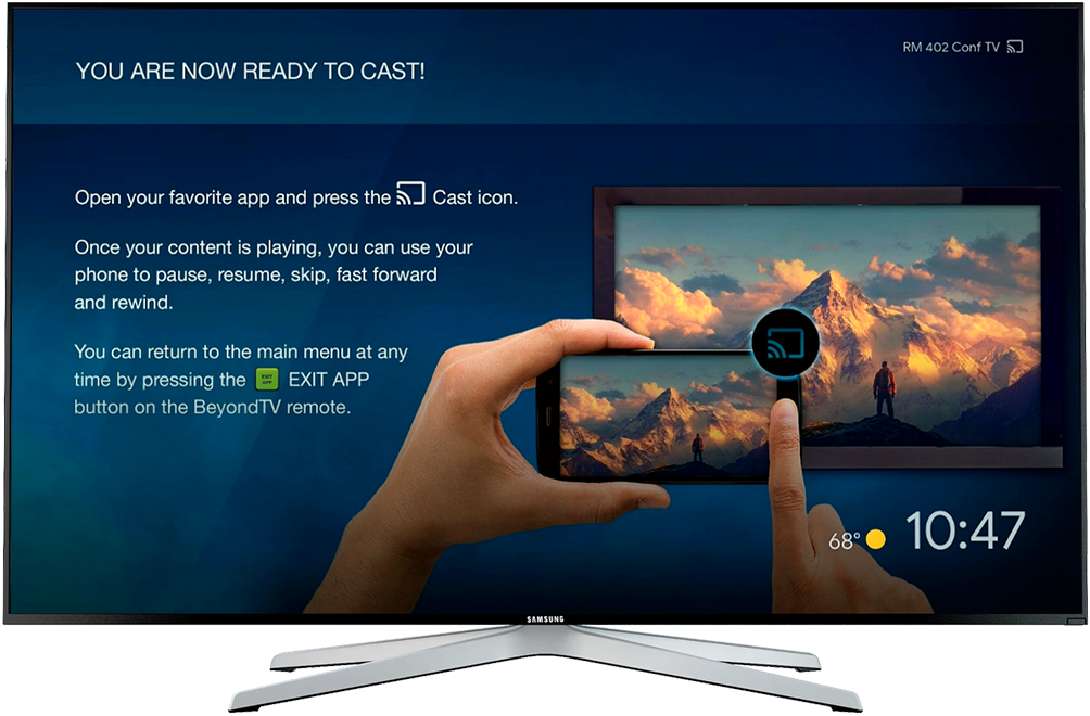Beyondtv User Interface - Led-backlit Lcd Display (1050x720), Png Download