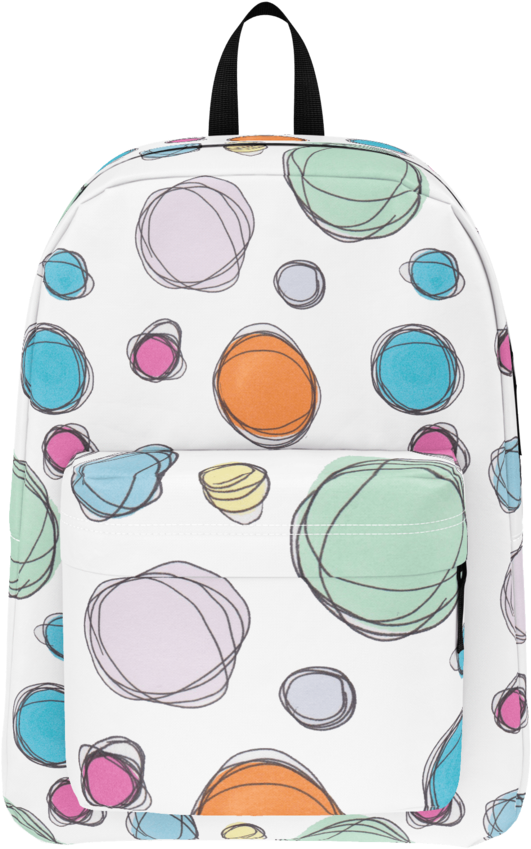 Scribble Dots Backpack - Garment Bag (900x900), Png Download