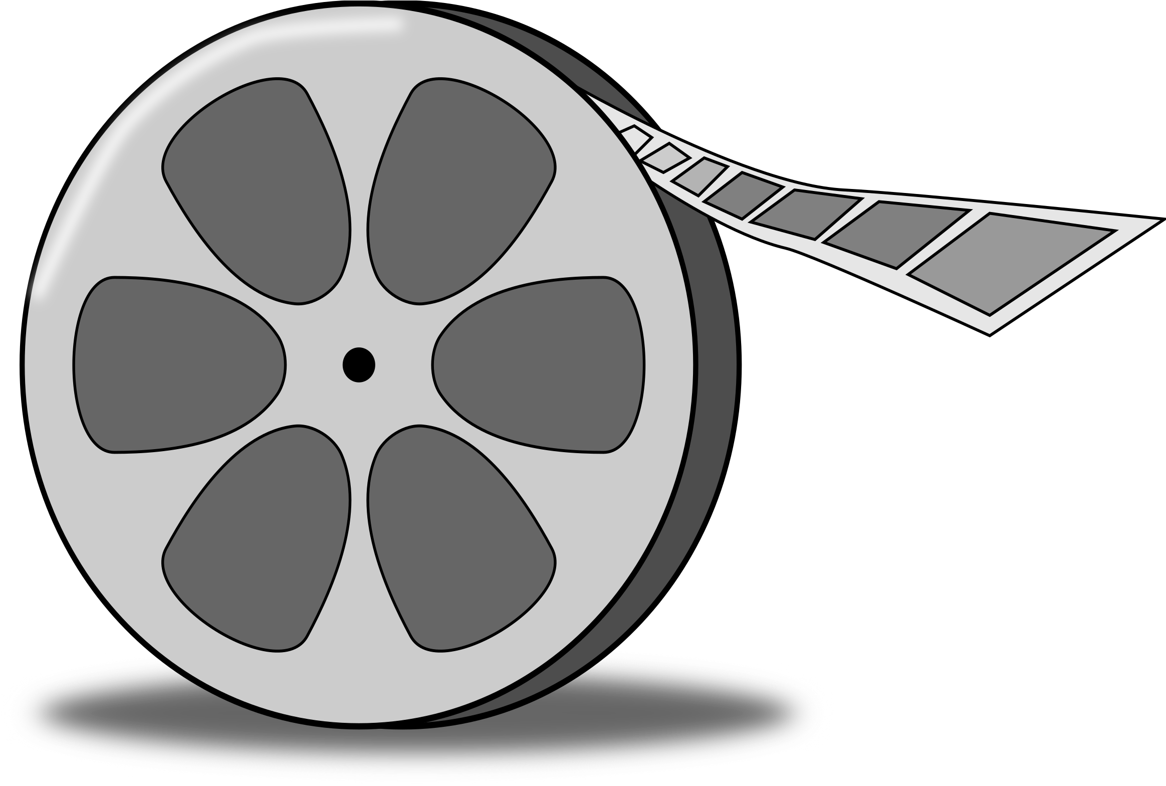 Collection Of Free Transparent Clipart Movie Download - Movie Reel Cartoon Png (2400x1579), Png Download