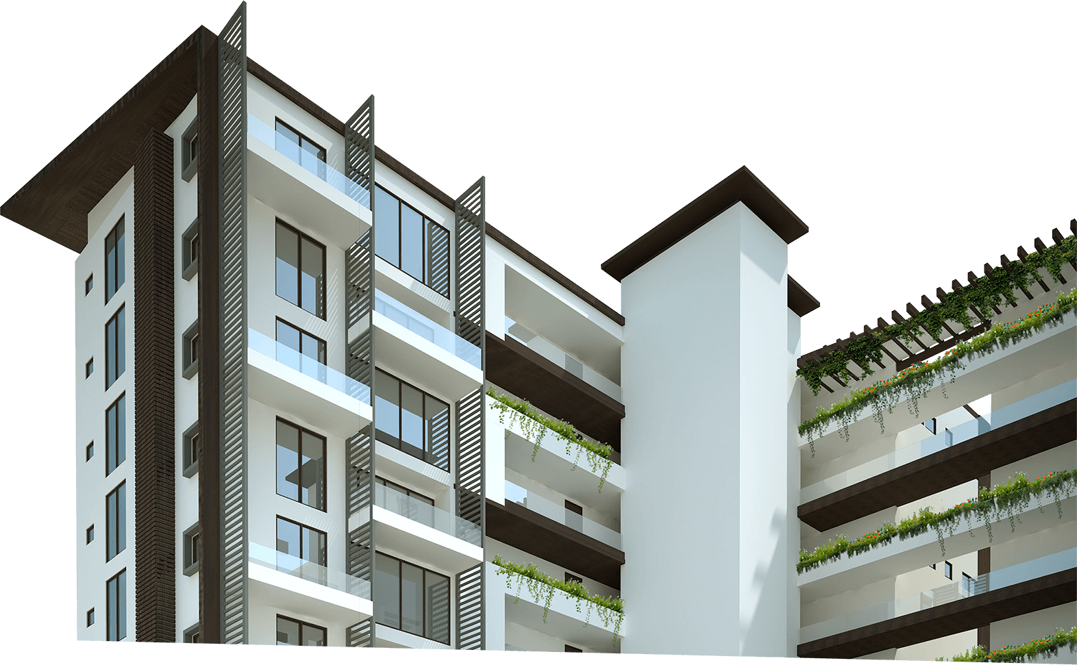 Building-bg - Penthouse Apartment (1572x971), Png Download