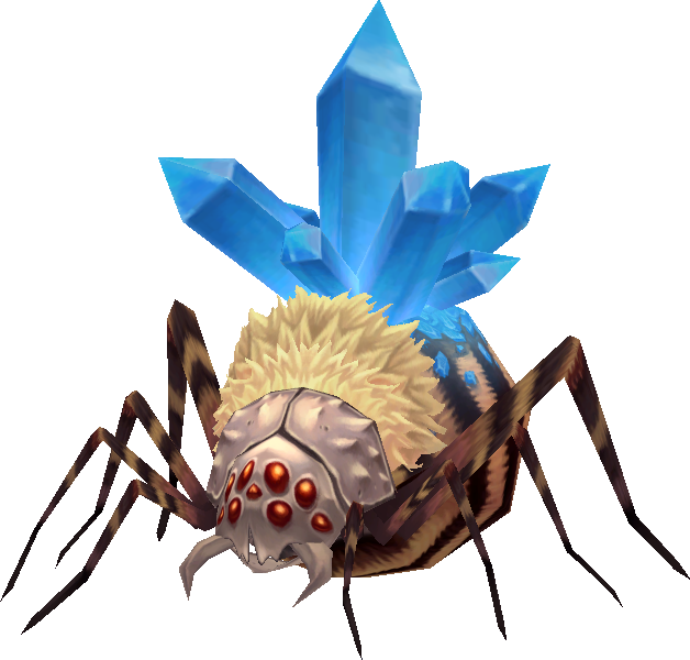Ice Crystal Spider - Origami (628x600), Png Download