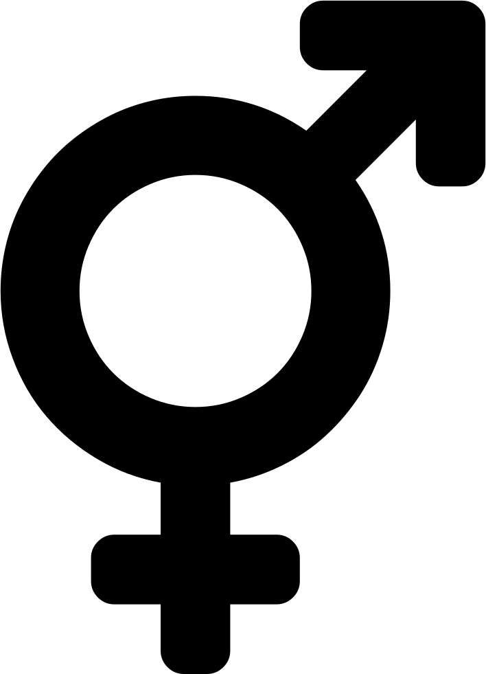 Png File Svg - Gender Symbol In One (708x981), Png Download