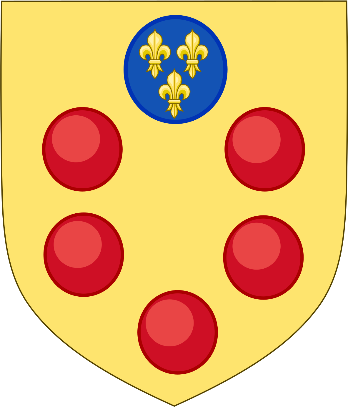 Medici Family Crest (1200x1401), Png Download