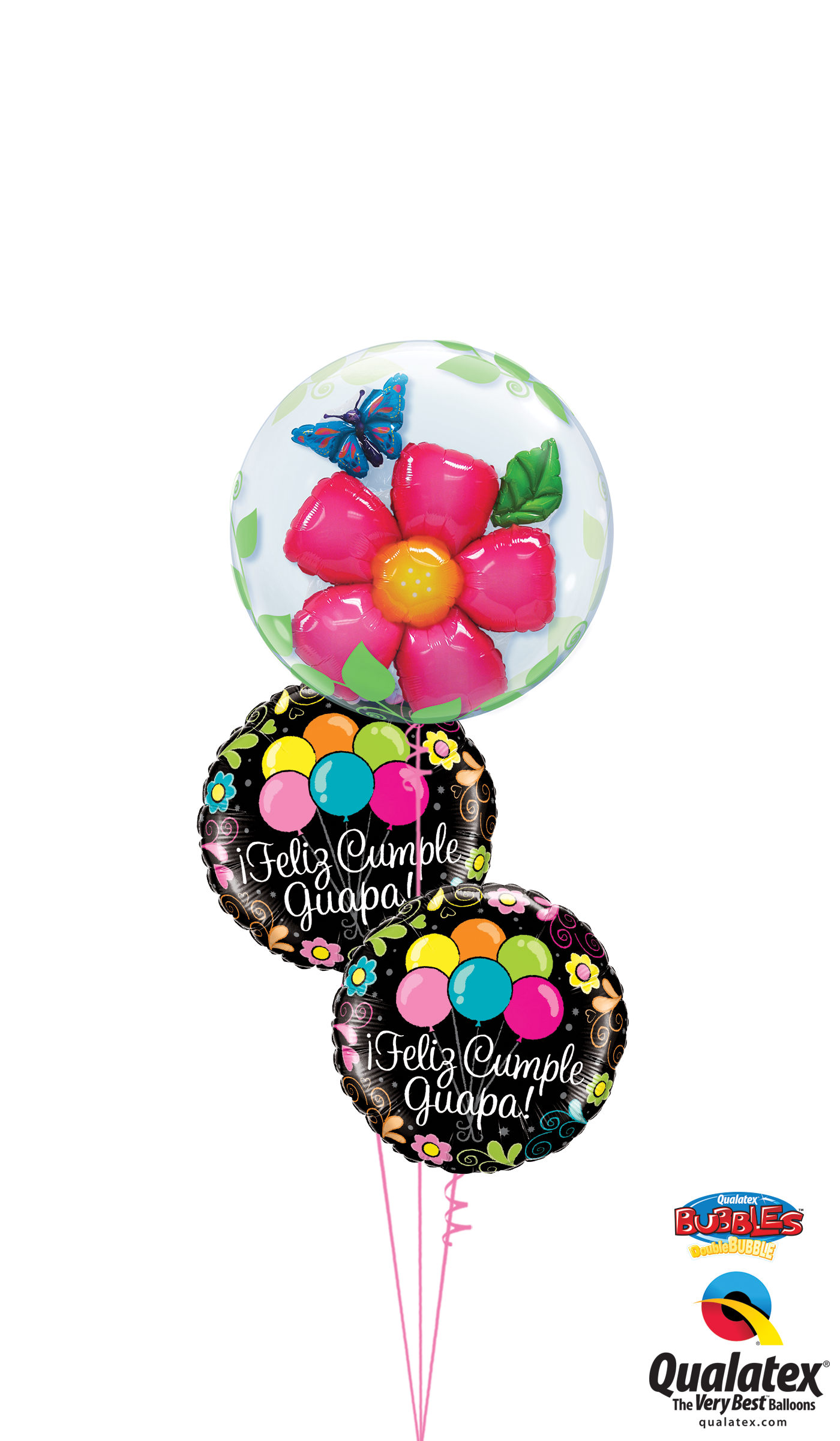 Inicio / Ramos De Globos / Cumpleaños - Qualatex (1400x2400), Png Download