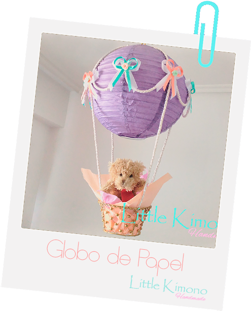 Globo De Papel - Hot Air Balloon (630x626), Png Download