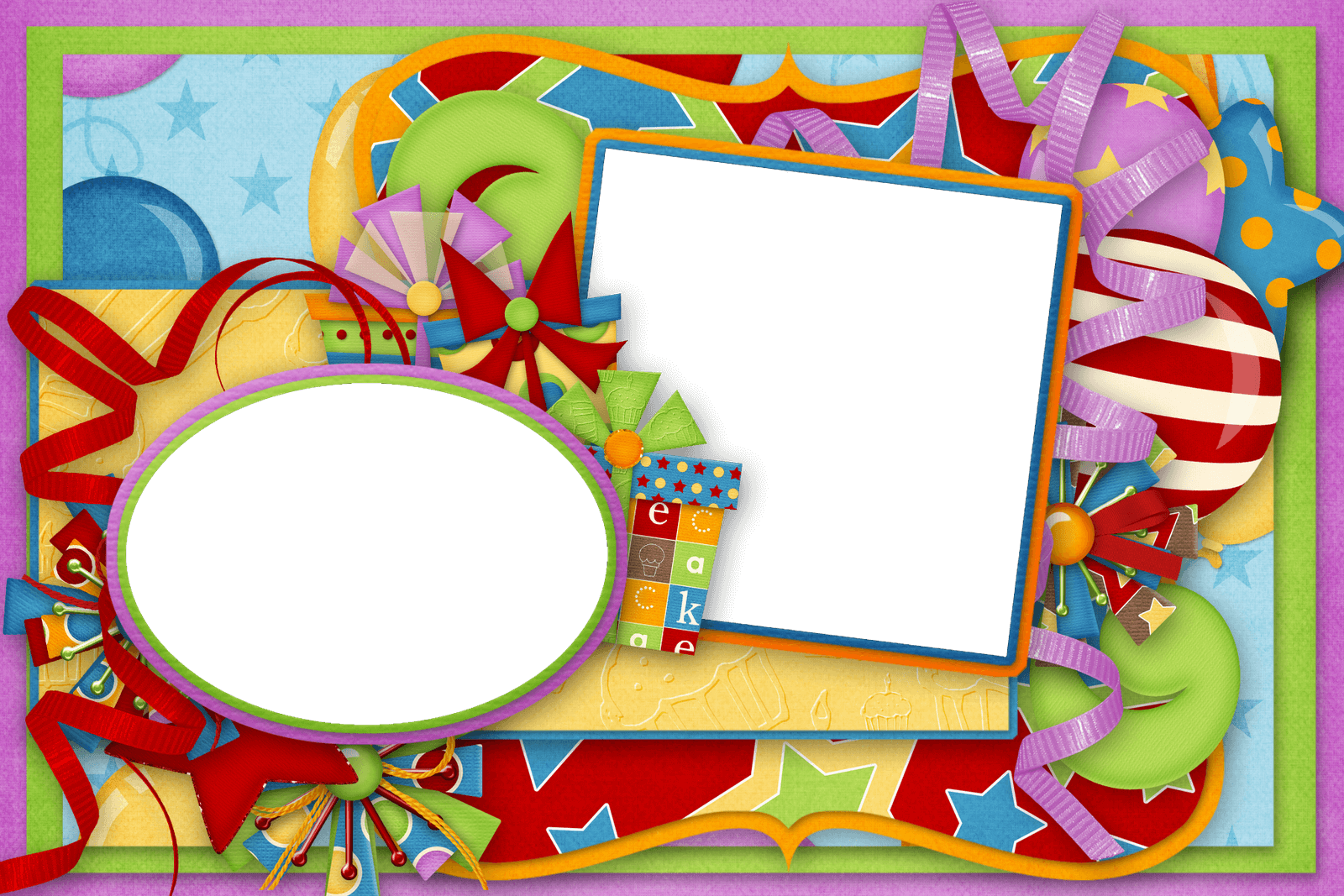 Marco Para Fotos Con Caja De Regalos - Marcos Para Fotos De Hombres De Cumpleaños (1600x1067), Png Download