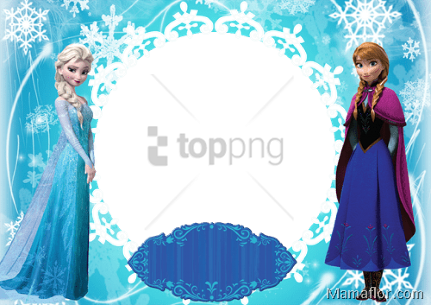 Free Png Marcos Para Fotos Frozen Png Image With Transparent - Marco De Foto Frozen (850x601), Png Download