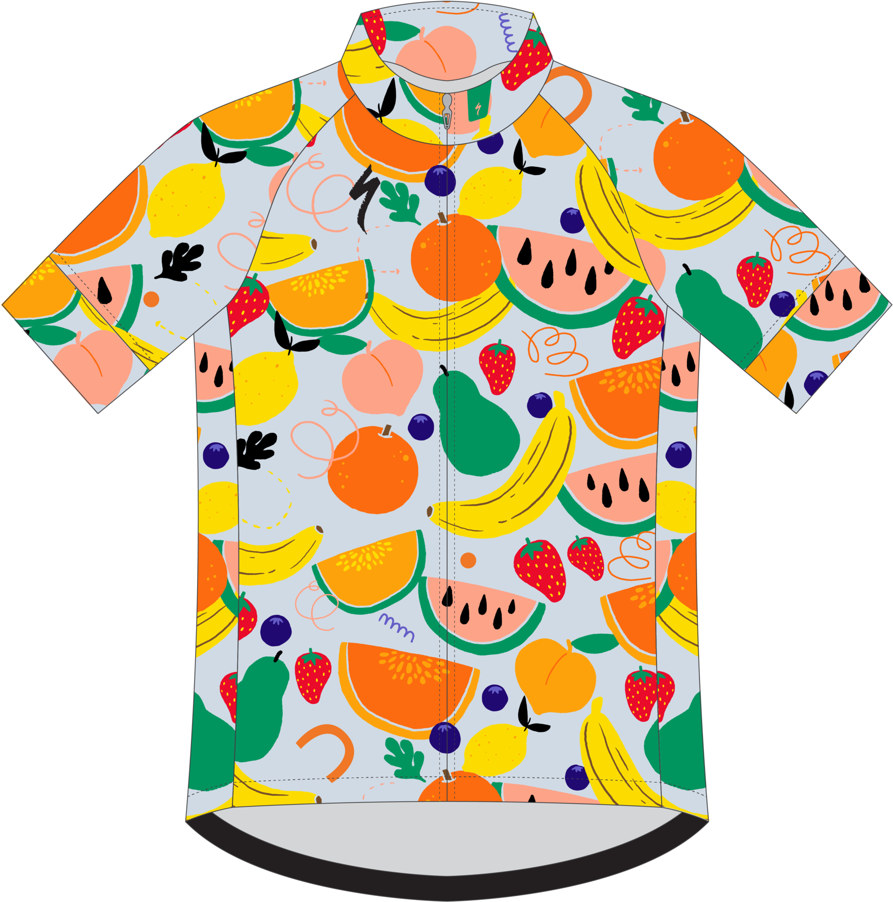Fruit Salad Jersey - Illustration (2048x1823), Png Download