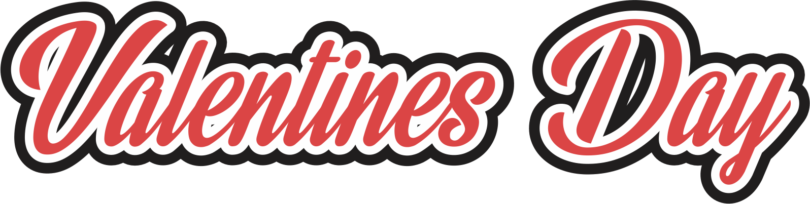Valentines Day Valentines Day - Circle (1596x403), Png Download