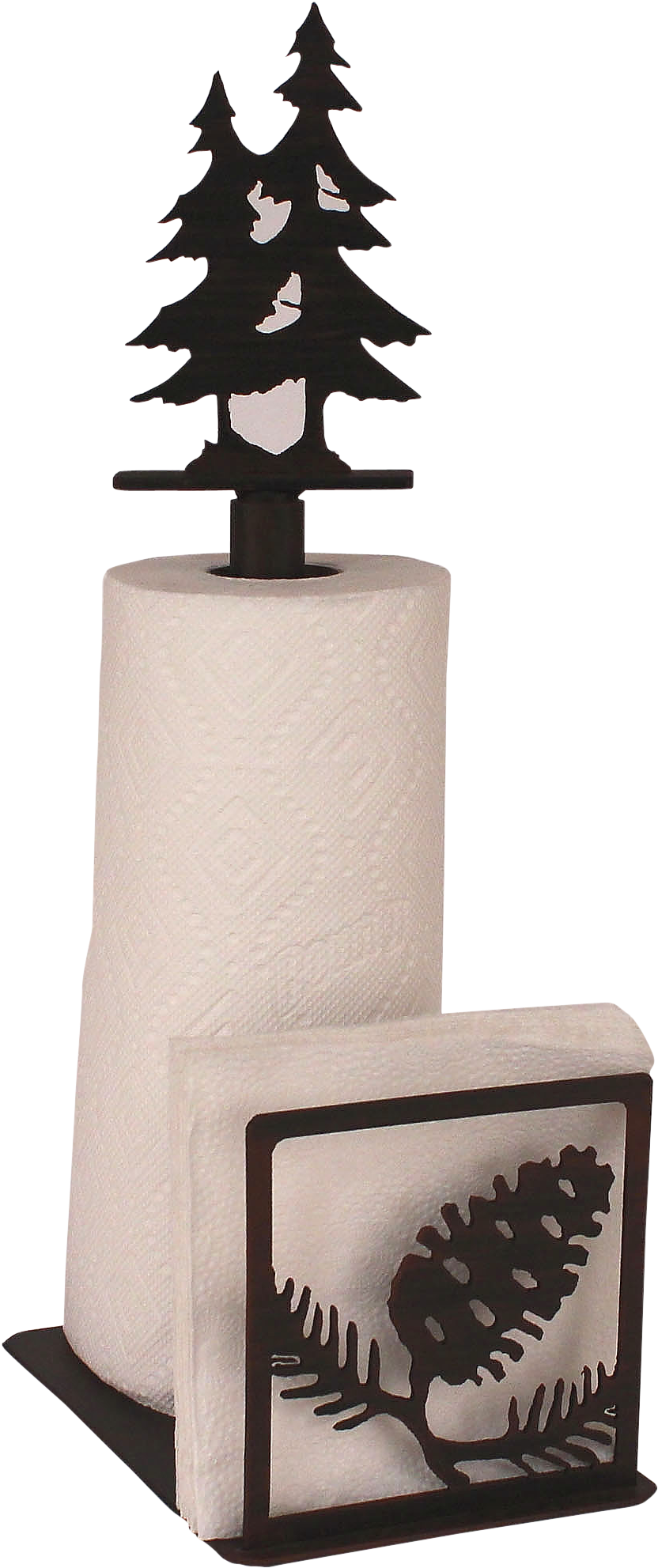 Iron Pine Cone Paper Towel And Napkin Holder - Christmas Tree (1500x2100), Png Download