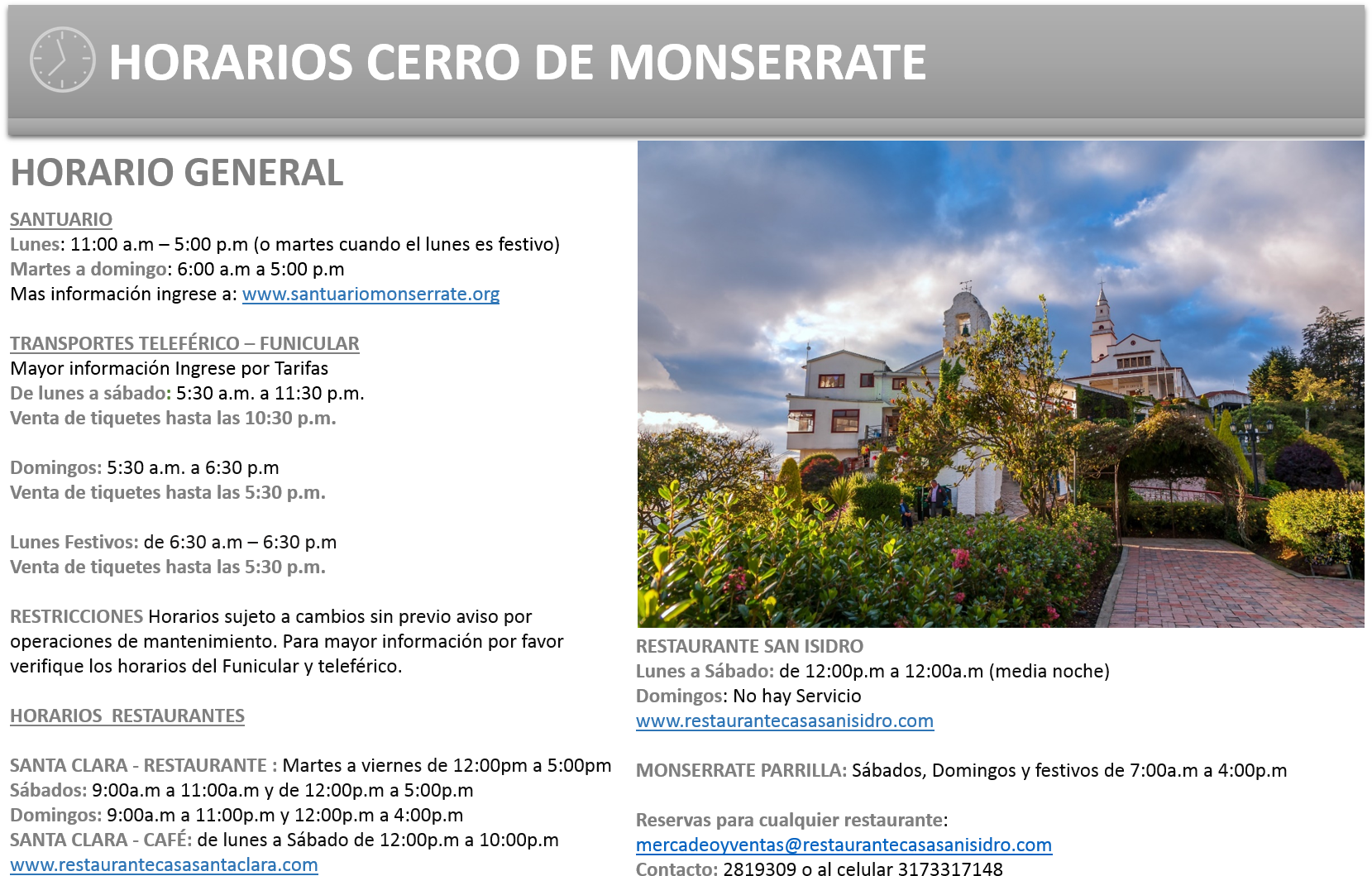 Ticket Office - Monserrate Sendero Peatonal Horarios (1678x1107), Png Download