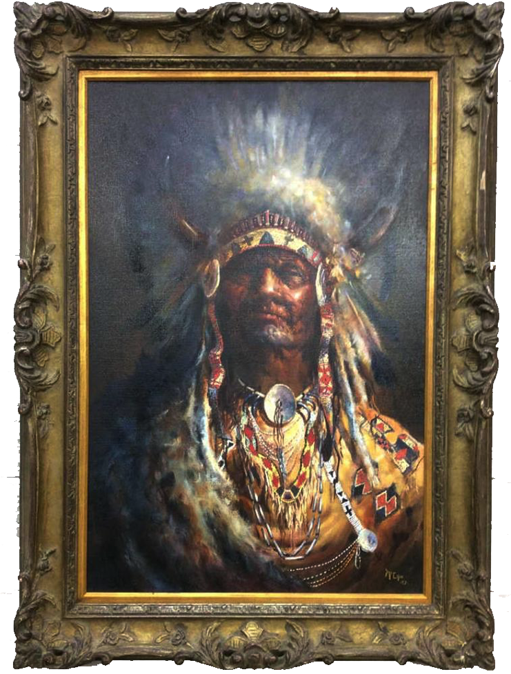 Buck Mccain Chief W - Picture Frame (1000x1000), Png Download