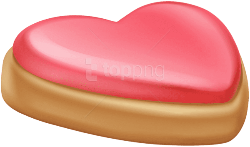 Free Png Download Sweet Heart With Cream Clipart Png - Heart (850x501), Png Download