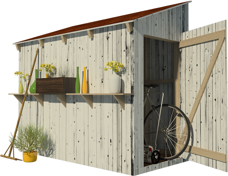 Lean To Shed Plans Joi - Shed (900x900), Png Download