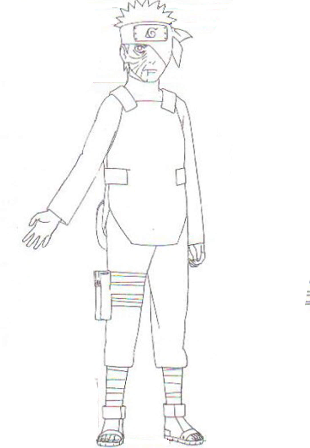 Uchiha Obito - Chuunin - Standing (1140x1568), Png Download