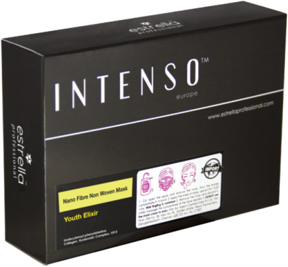 Intenso Golden Glow Twin Mask - Box (643x1000), Png Download