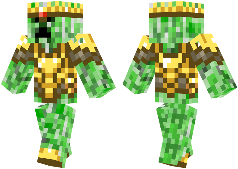 Creeper King - Minecraft Skins Creeper King (804x576), Png Download