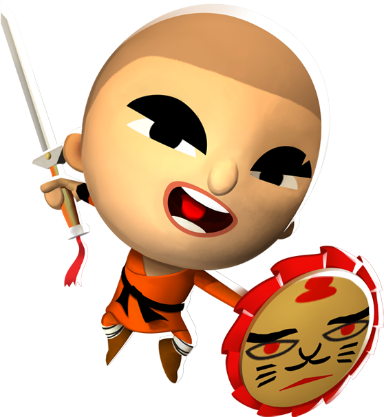 The Shaolin Monk - World Of Warriors Wu (864x993), Png Download