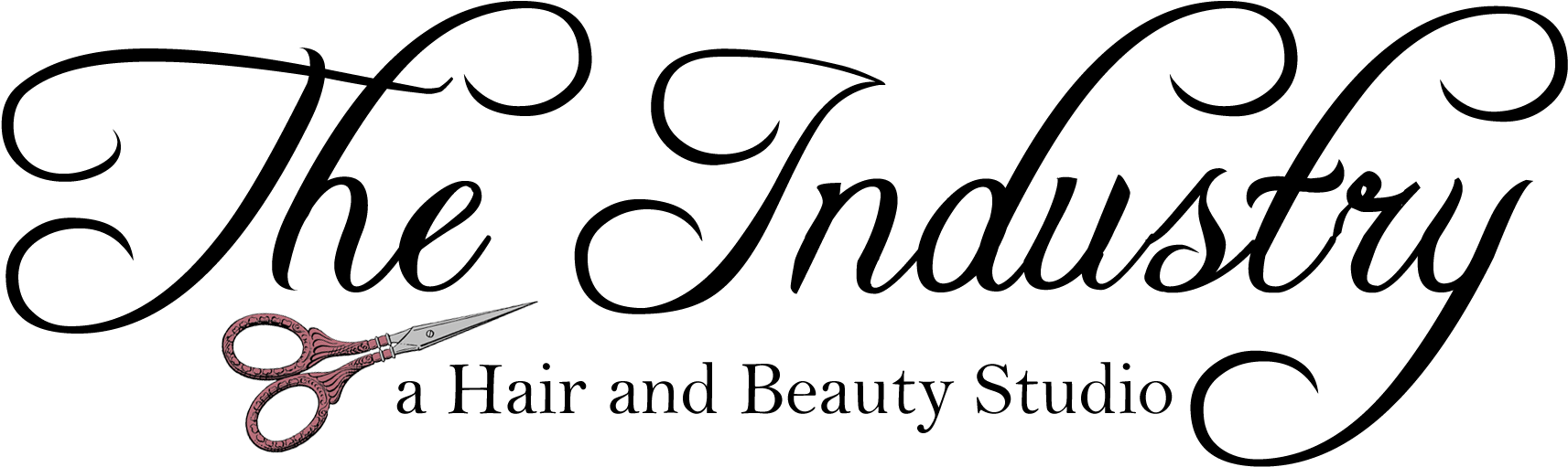 The Industry A Hair And Beauty Studio Logo - Calligraphy (2100x525), Png Download