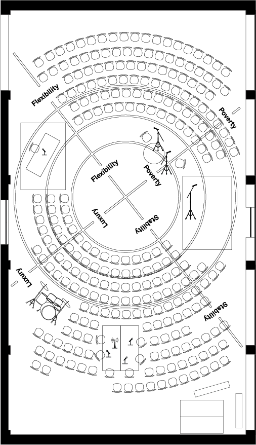 Tribunal Floorplan - Circle (506x878), Png Download