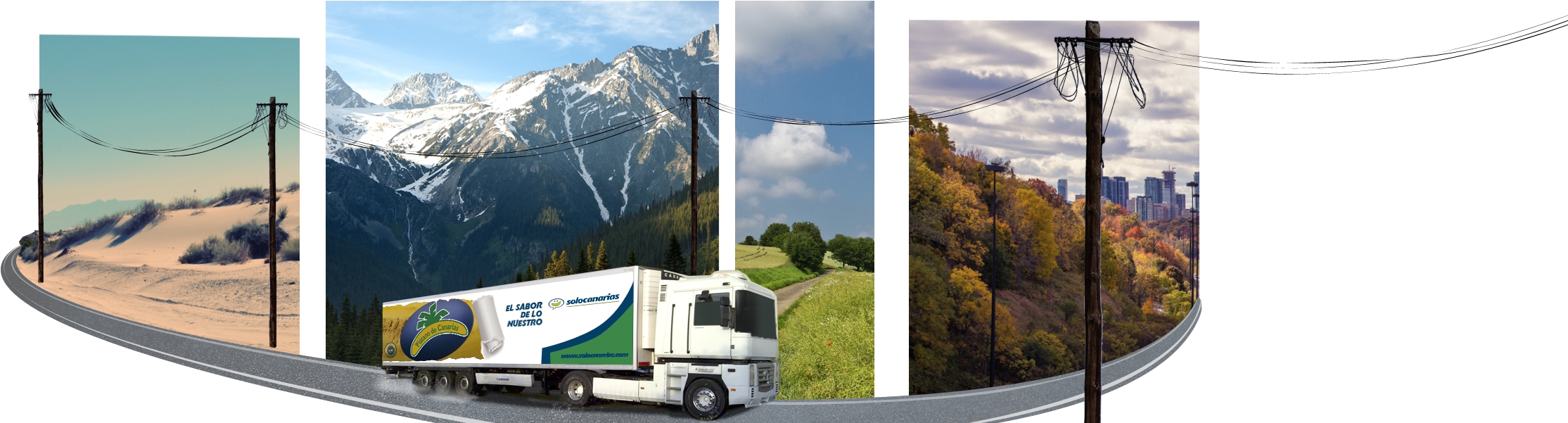 Carretera - Trailer Truck (2560x600), Png Download