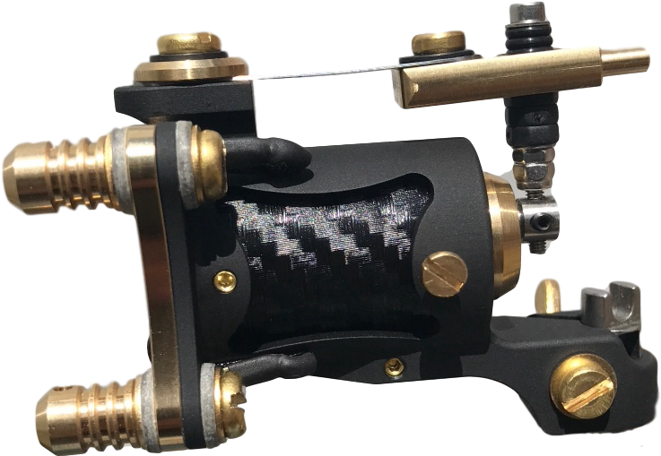 Black Carbon Hybrid - Tattoo Machine (934x781), Png Download