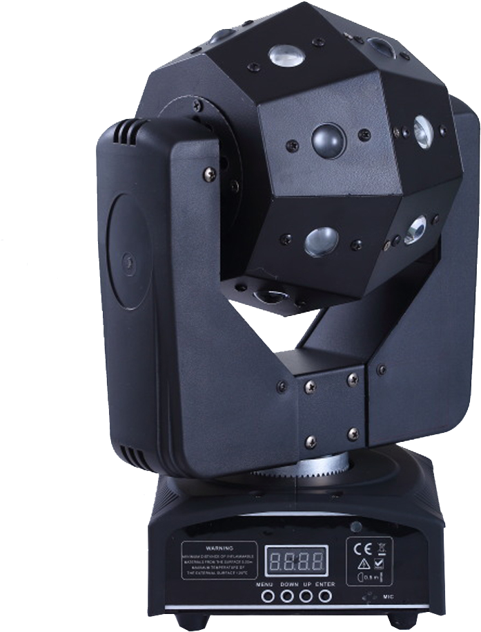 2 Pack 16x3w Led Beam Moving Head Light/usa Luminums - Cabeza Móvil Cubix (1000x1000), Png Download