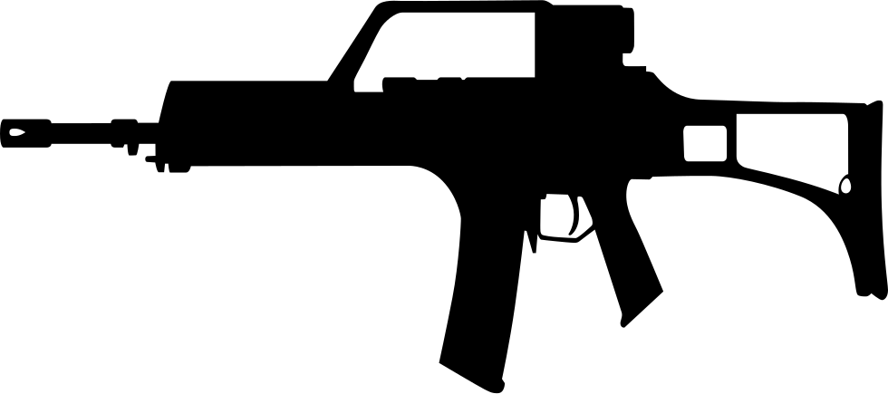 Png File Svg - Assault Rifle (980x435), Png Download