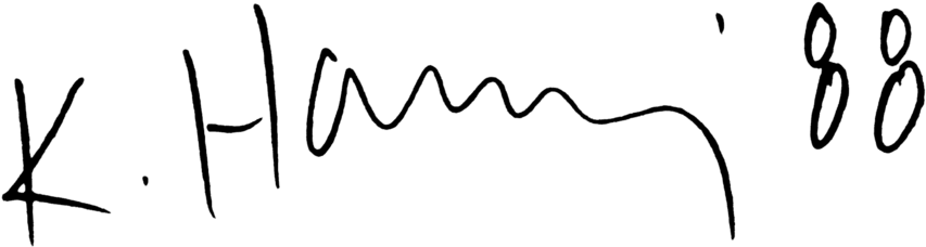 Keith Haring Signature (970x360), Png Download