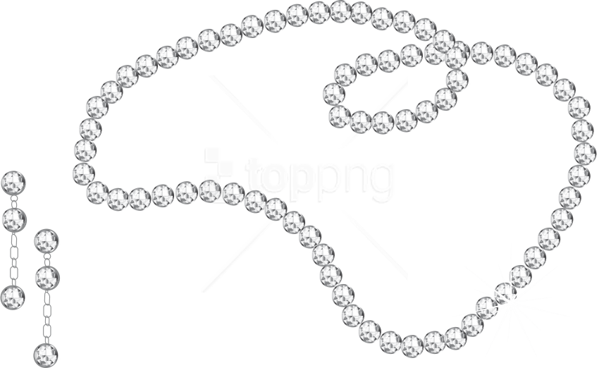 Free Png Diamond Necklace And Earrings Png Images Transparent - Transparent Diamond Clipart Border (850x522), Png Download