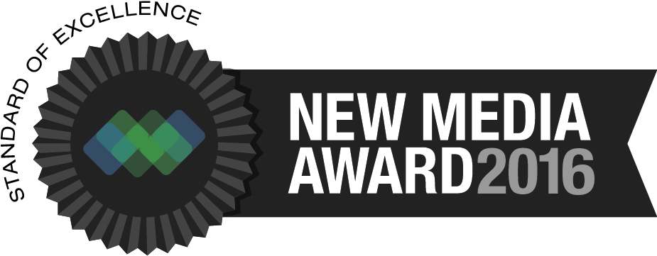 New Media Award Horizontal Large Ribbon - Graphic Design (924x387), Png Download