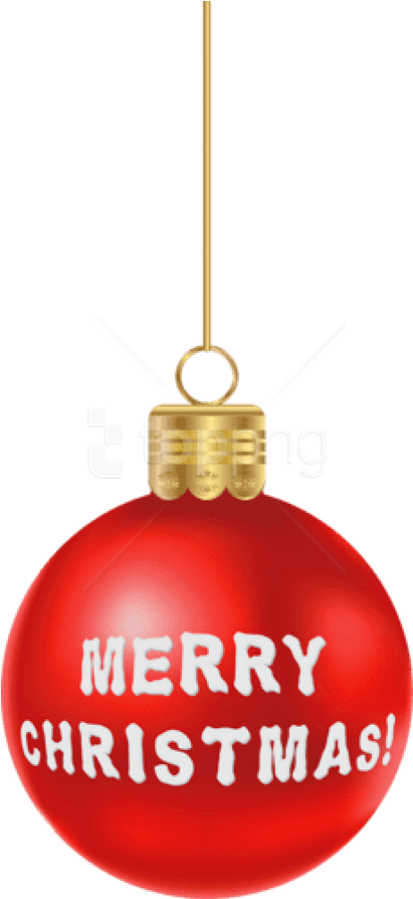 Free Png Red Merry Christmas Ball Png Images Transparent - Christmas Ornament (480x1015), Png Download