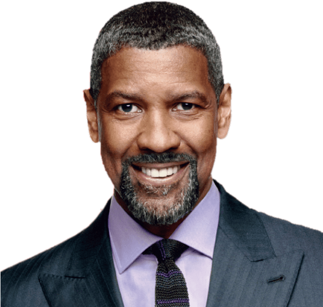 Denzel Washington Barba - Denzel Washington (644x638), Png Download