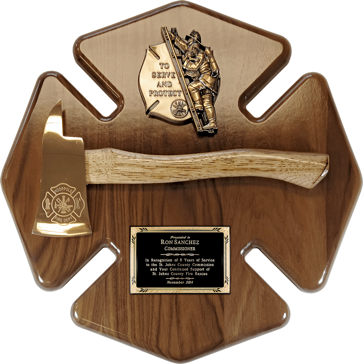 Maltese Cross Axe Plaque - Wallet (1197x1200), Png Download