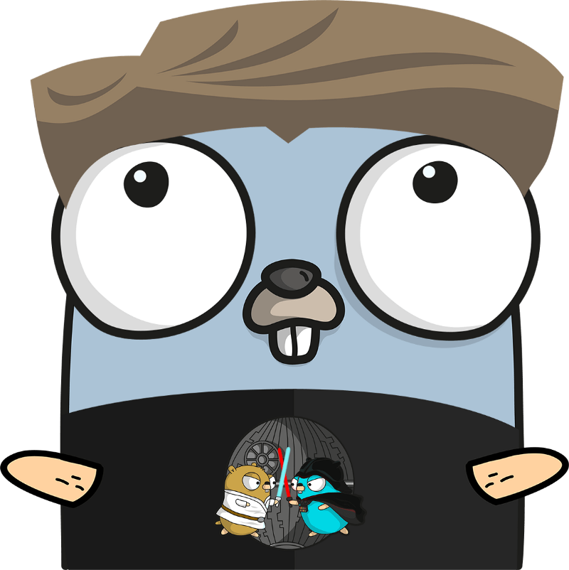 Pink Gopher Golang (800x802), Png Download